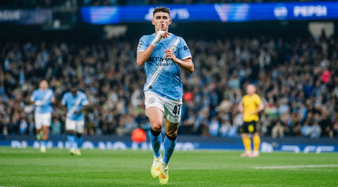 맨시티 팀내 득점 순위: 홀란드 18골로 단독 선두, 나머지 선수들 합계 15골